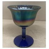 Fenton glass goblet