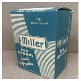 Miller dairy ice cream box vintage Cambridge c