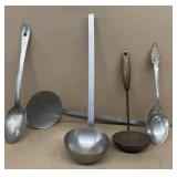 Ladle and large spoons