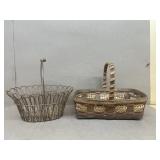 Wire and weave basket