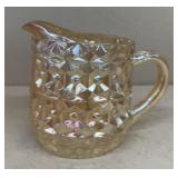 Amber glass pitcher