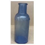 KEASBEY and MATTISON Company blue antique bottle