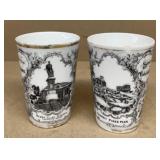 Colorado and New Orleans souvenir cups