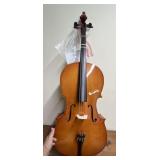 Scherl and Roth Cello with bow , bag as owners