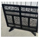 Antique Figural fireplace screen 32" x 36"