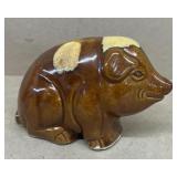 Pottery, pig antique bank