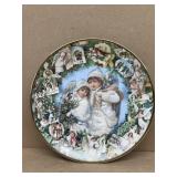 Collectible Christmas plate with angels numbered