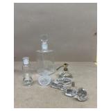 Glass decanter vintage perfume bottle for glass,