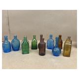 1970s colored rep replica medicine bottles