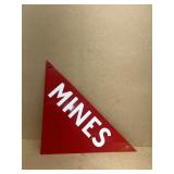 Mines tin sign