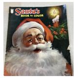 Santa Claus coloring book unused vintage 12 1/2"