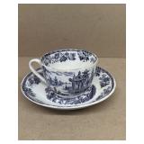 Mulberry transfer ware cup and saucer