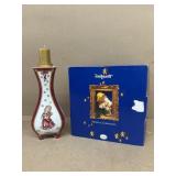 Christmas GOEBEL candle holder with gold candle