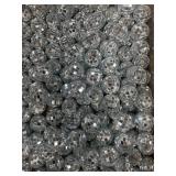 (145) glass mirror, balls, garland ornaments