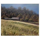 RURAL painting framed 21" x 25"  Lori Pennington