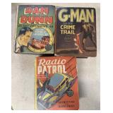 1930s better little books, G-man, radio patrol,