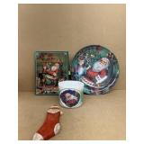 Christmas MELAMINE dishes in Santa night before
