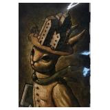 Rabbit print signed jay Long 14" x 11"