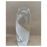Lenox glass vase, 9"