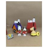Snoopy bike, horn Banks and figures