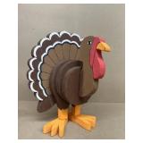 10 inch wooden turkey