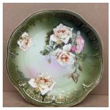 Barvarian hand-painted plate 9 1/2 inches