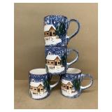 Holly Mountain Lodge, mugs set of four