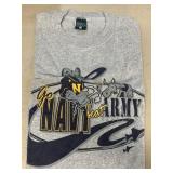 Navy army T-shirt, extra large