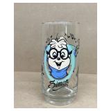 Chipmunks Simon character glass