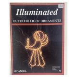 48 inch illuminated outdoor angel