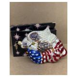 Christopher RADCO Eagle flag ornament