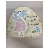 Angel garden stone