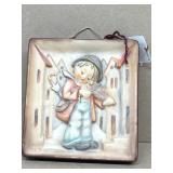 Hummel boy playing violin wall plaque