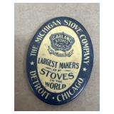 Michigan stove company, advertising mirror vintage
