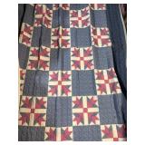 Machine stitched quilt