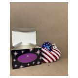 RADKO patriotic heart ornament