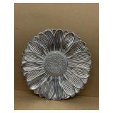 Pewter Sunflower platter large