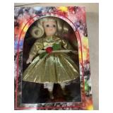 Marie Osmond Christmas greetings card, doll