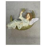 Angel with star and moon ornament