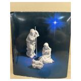 Porcelain holding family nativity