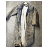Denim duster coat size medium