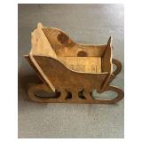 Wooden sleigh
