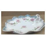 Porcelain leaf candy dish