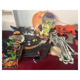 Halloween vintage cardboard, decorations, and