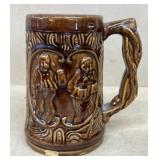 Brown stoneware mug