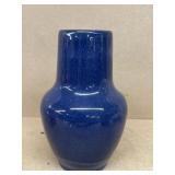 Blue stoneware vase
