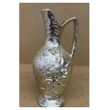 Silver glass vase pitcher