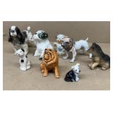 Dog figurine collection