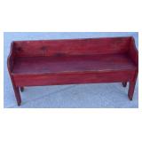 Pine Bucket Bench or youth bench