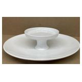 Ironstone 2-tier Tray